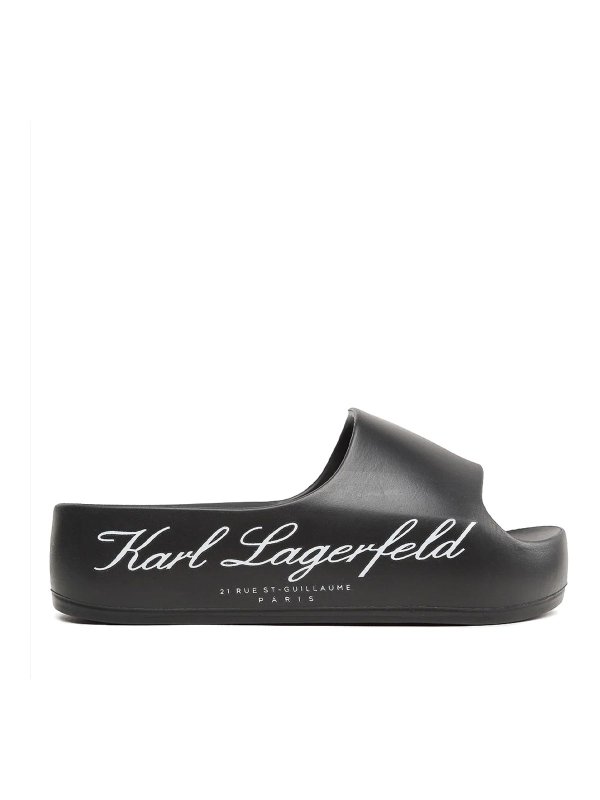 KARL LAGERFELD: Sandalias - Sandalias - Negro