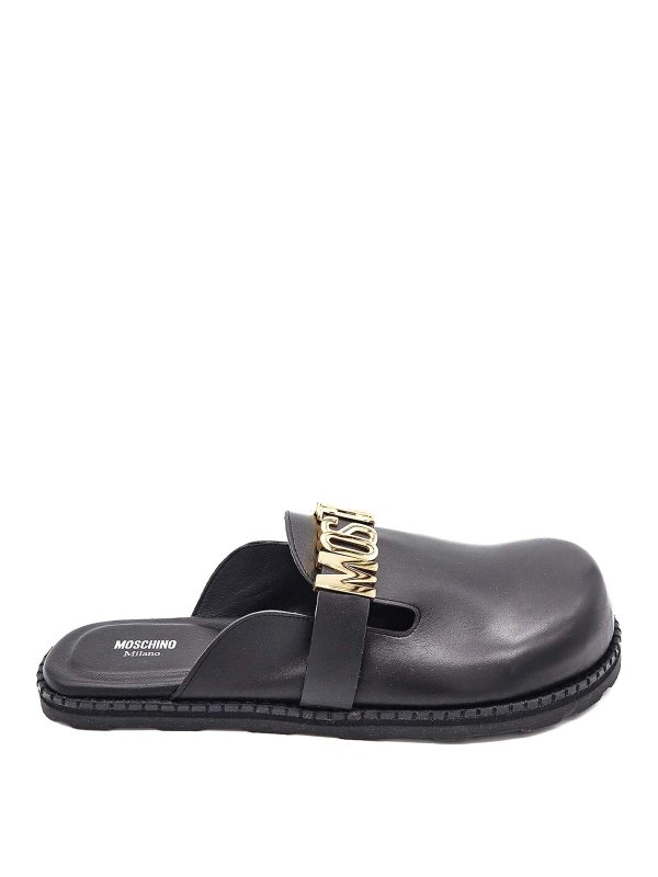 MOSCHINO: sandals - Ciabatta Chiusa Lettering