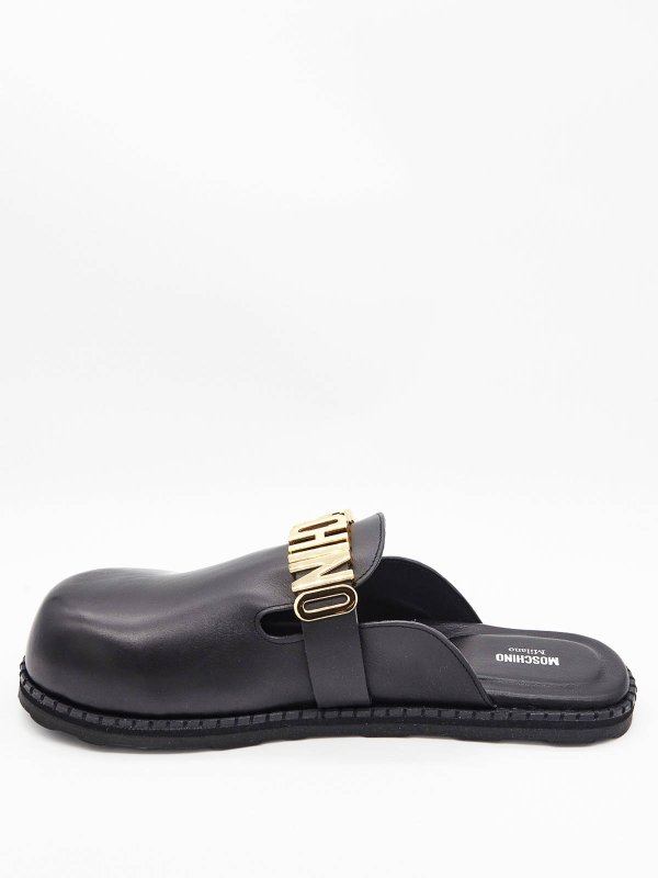 The Best Shops MOSCHINO: sandals - Ciabatta Chiusa Lettering