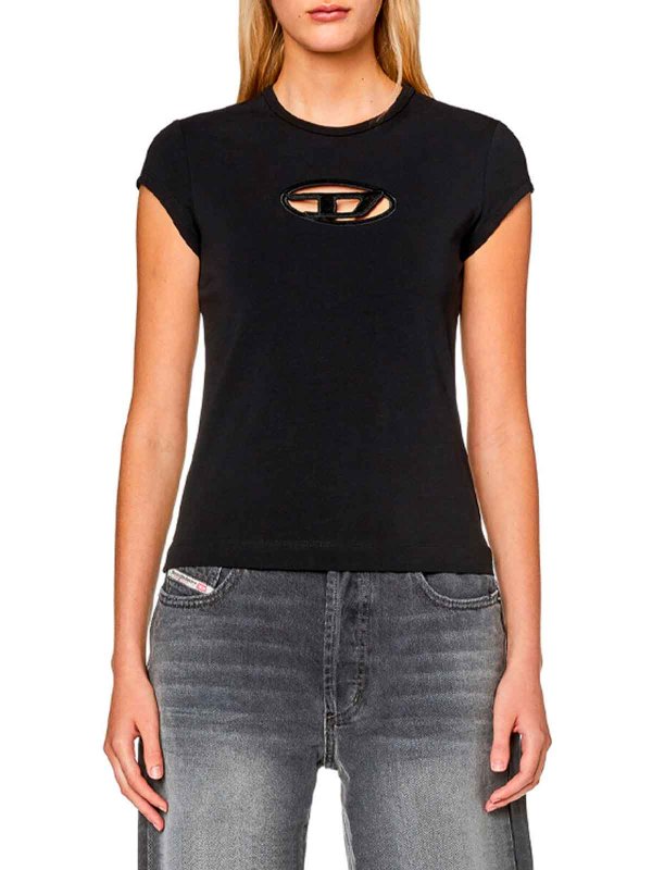 DIESEL: T-shirts online - T-Shirt - Schwarz