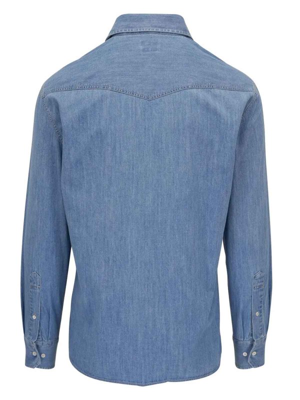 BRUNELLO CUCINELLI: シャツ online - シャツ - ミディアムウォッシュ