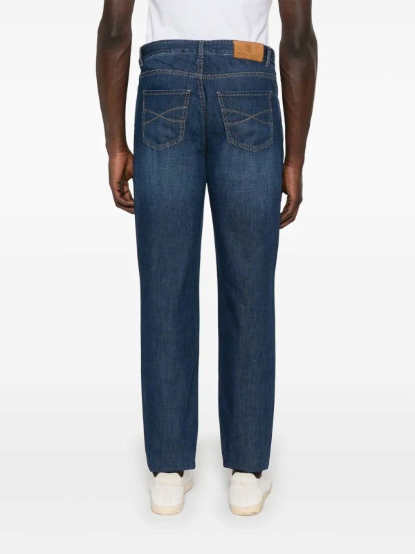 The Best Shops BRUNELLO CUCINELLI: ストレートジーンズ - ストレートジーンズ - ダークウォッシュ