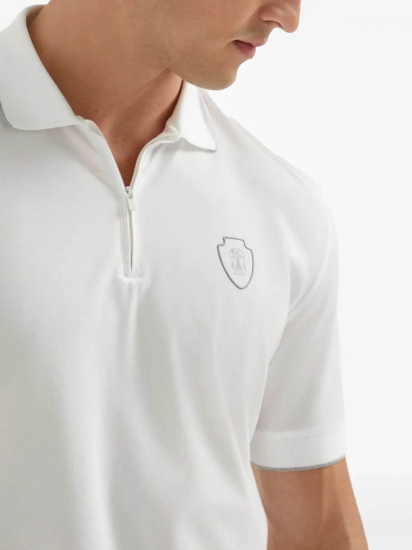 Piqu Polo Shirt shop online: BRUNELLO CUCINELLI