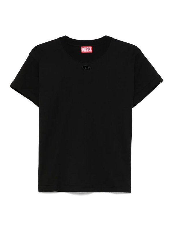 DIESEL: Camisetas - Camiseta - Negro
