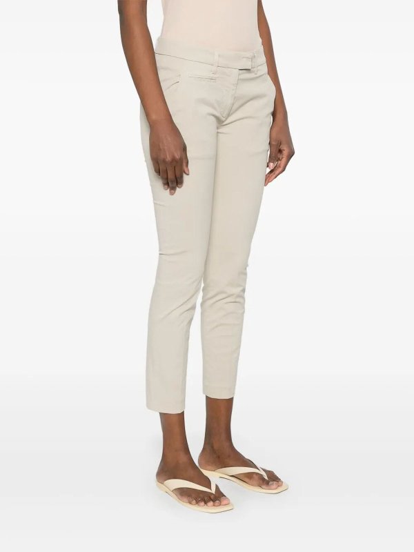 カジュアルパンツ - 白 shop online: DONDUP