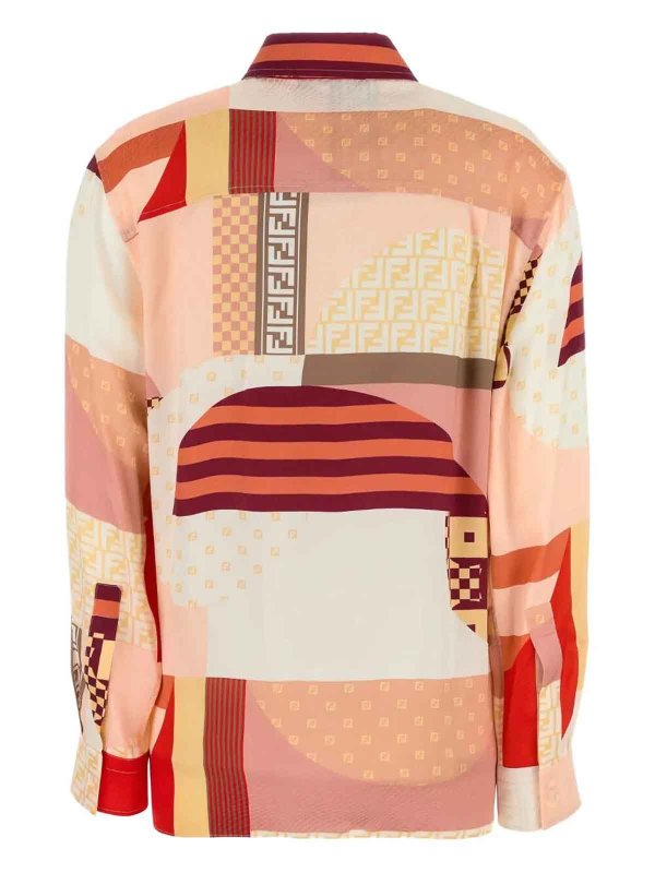 FENDI: shirts online - `Patchwork` Shirt