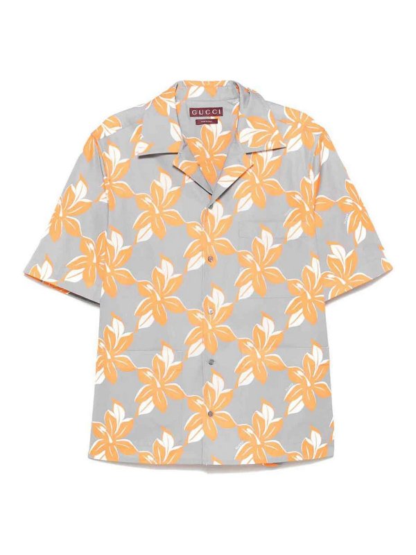 GUCCI: shirts - `Twist Fl On Pop` Print Shirt