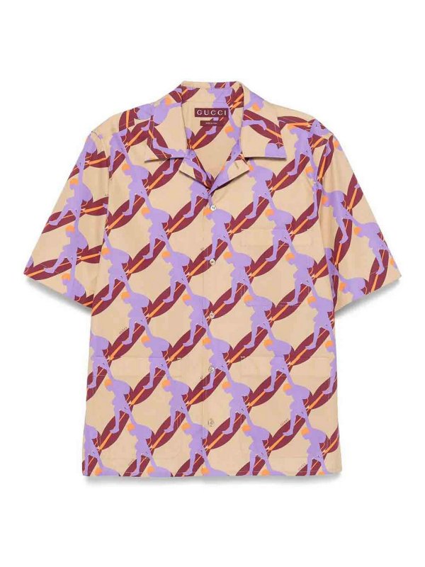 GUCCI: shirts - `Twisted Surf On Pop` Print Shirt