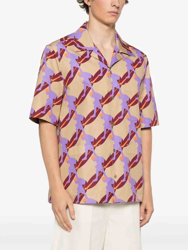 `Twisted Surf On Pop` Print Shirt shop online: GUCCI