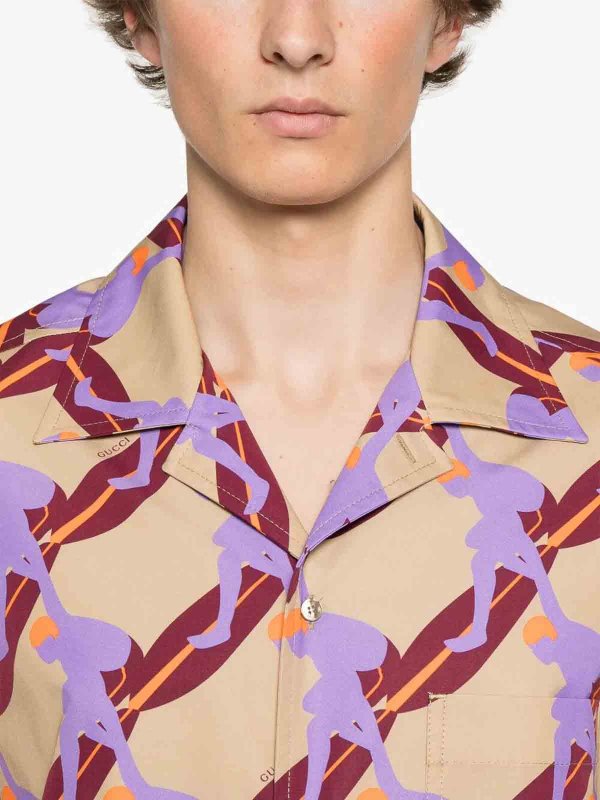 GUCCI buy online `Twisted Surf On Pop` Print Shirt