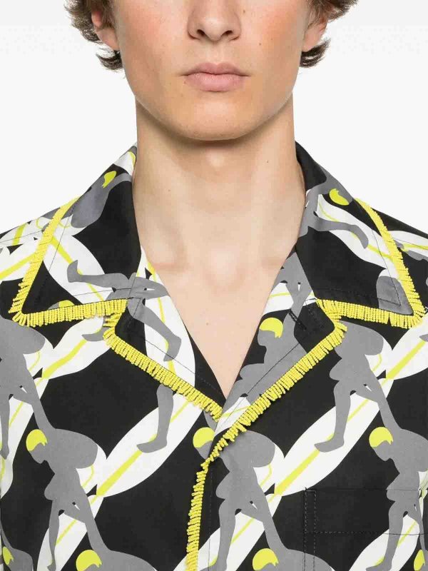 The Best Shops GUCCI: shirts - `Twisted Surf On Pop` Print Shirt