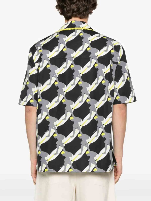 GUCCI buy online `Twisted Surf On Pop` Print Shirt