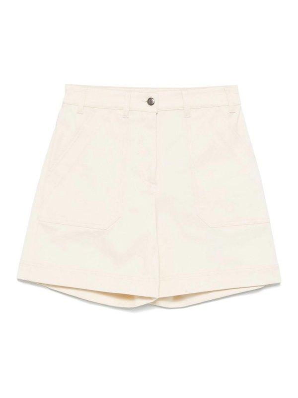 MONCLER: トラウザーショーツ - ショートパンツ - ベージュ