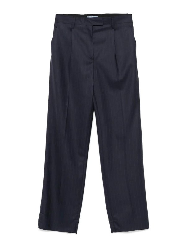 PRADA: casual trousers - Pinstriped Pants