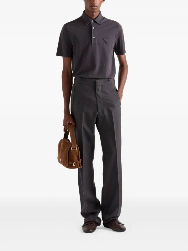 PRADA: polo shirts online - Cotton Polo Shirt