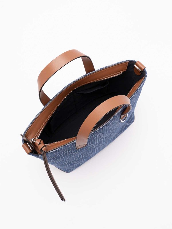 FENDI buy online Canvas Stripes Small Shopping Bag