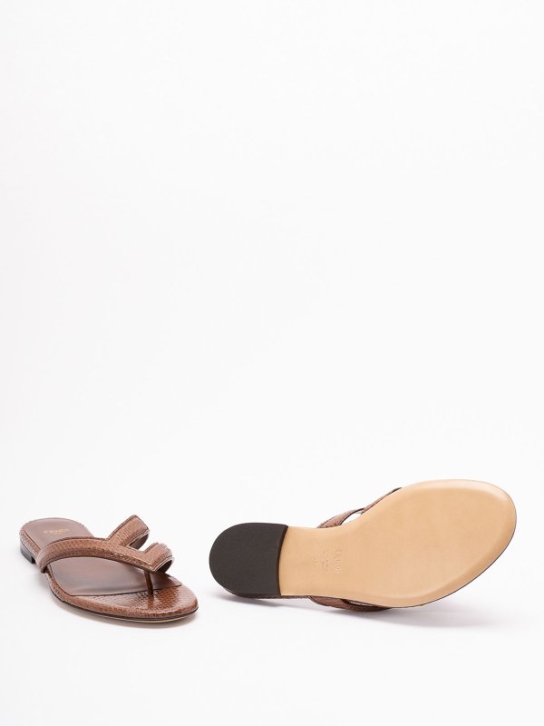 `Ayers` Thong Sandals shop online: FENDI