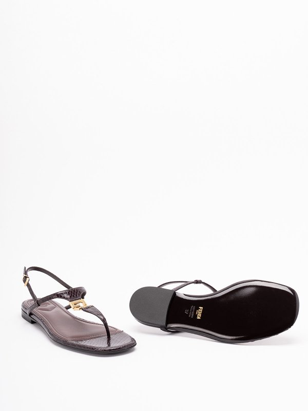 `Ayers` Thong Sandals shop online: FENDI