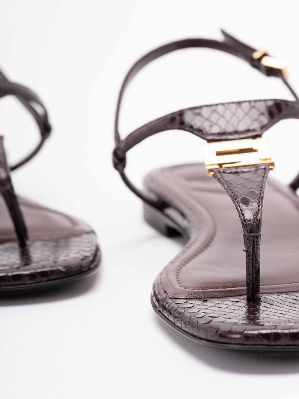 The Best Shops FENDI: `Ayers` Thong Sandals
