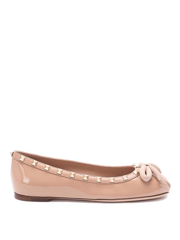 VALENTINO GARAVANI: flat shoes - `Rockstud` Ballerinas
