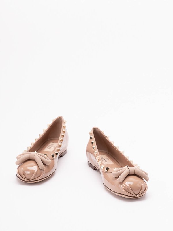VALENTINO GARAVANI: flat shoes online - `Rockstud` Ballerinas