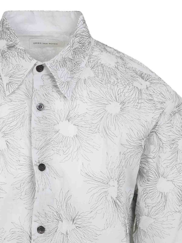 DRIES VAN NOTEN: shirts online - Cami Oxford In Cotone Croom