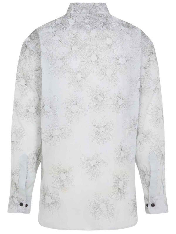 The Best Shops DRIES VAN NOTEN: shirts - Cami Oxford In Cotone Croom