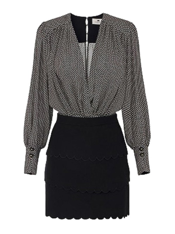 ELISABETTA FRANCHI: knee length dresses - Viscose Dress