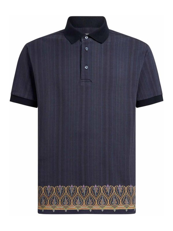ETRO: polo shirts - Striped Polo