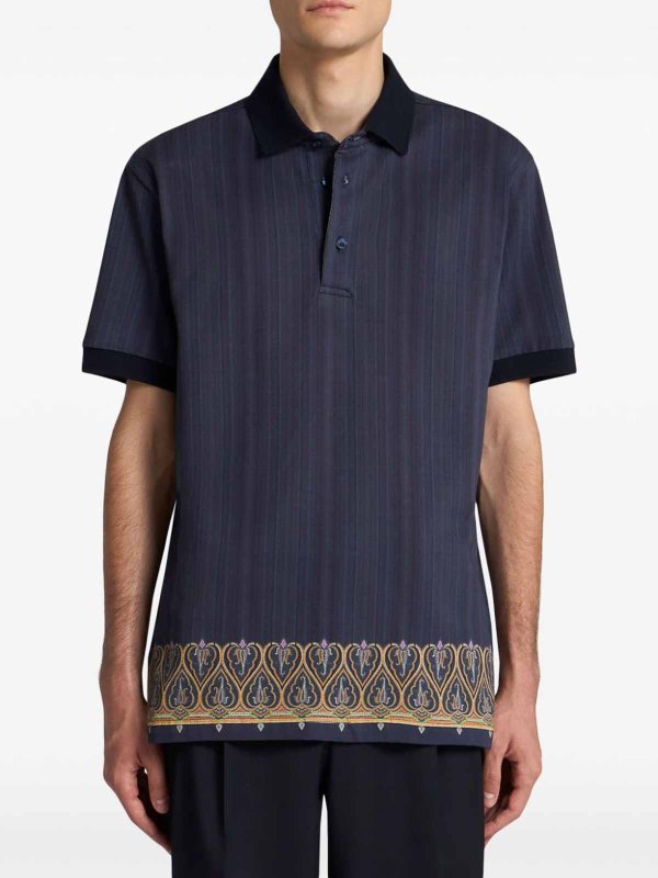 Striped Polo shop online: ETRO