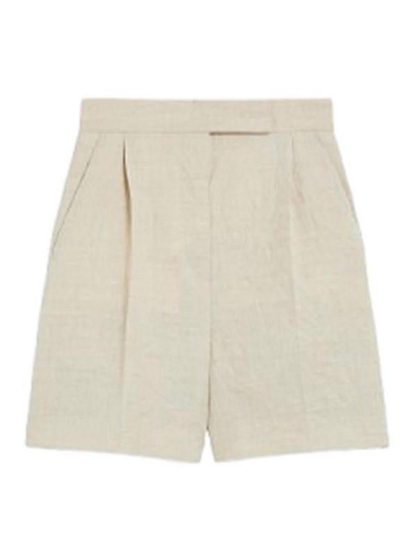 Max Mara: Hosen Shorts - Shorts - Beige