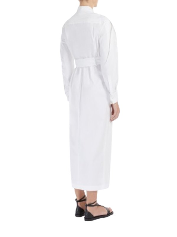 The Best Shops Max Mara: knee length dresses - Cotton Twill Dress