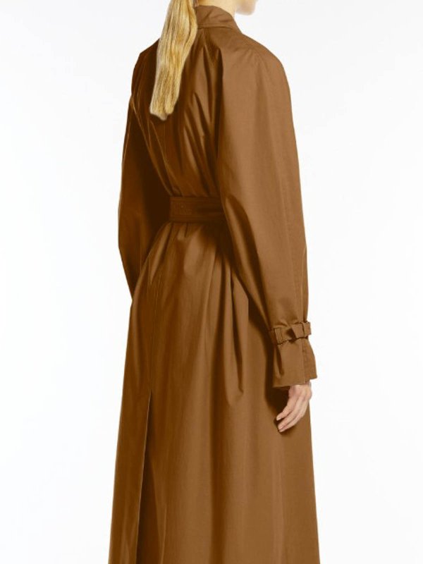 The Best Shops Max Mara: trench coats - Epoche Trench Coat In Drop-Proof Cotton
