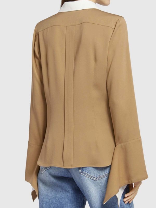 Max Mara: shirts online - Shirt In Colorblock Silk