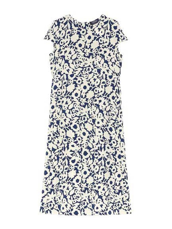 S MAX MARA: Vestidos largos - Vestido Largo - Azul