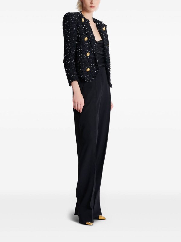Balmain buy online 8-Button Spencer Jacket In Polka Dot Tweed