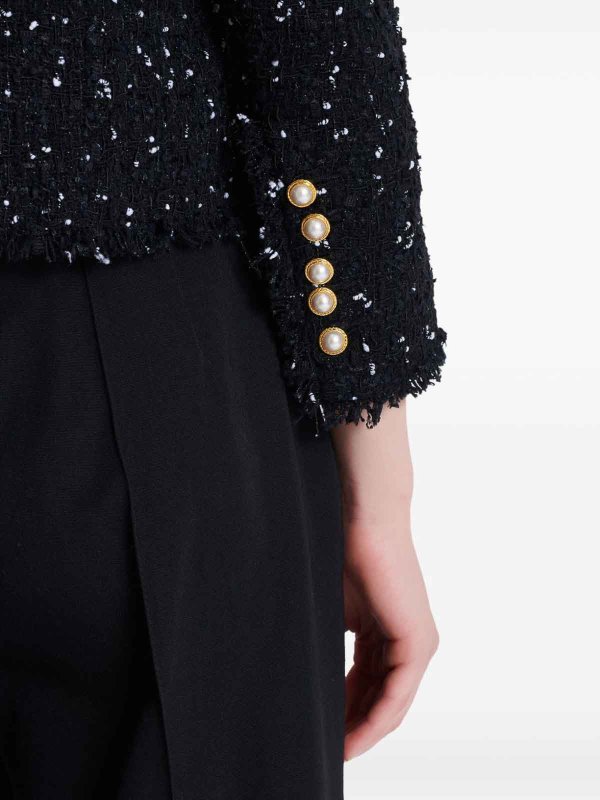 casual jackets shop online 8-Button Spencer Jacket In Polka Dot Tweed