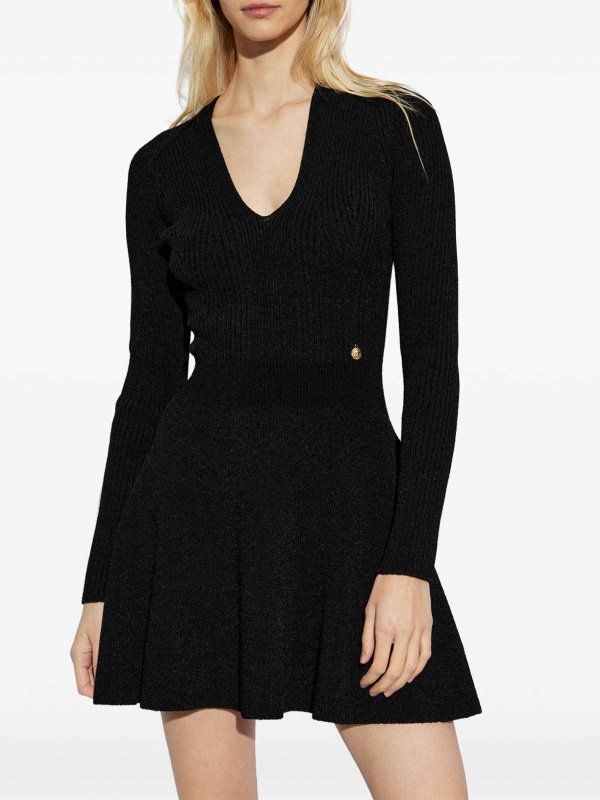 Balmain buy online Short Dress With Logo Pendant On The Waist