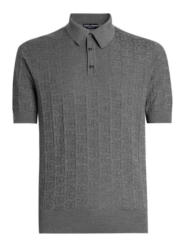 DOLCE & GABBANA: Poloshirts - Poloshirt - Grau