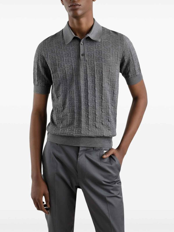 DOLCE & GABBANA: Poloshirts online - Poloshirt - Grau
