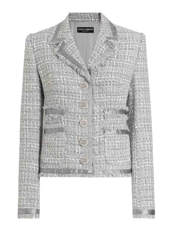 DOLCE & GABBANA: Chaquetas casual - Chaqueta Casual - Gris