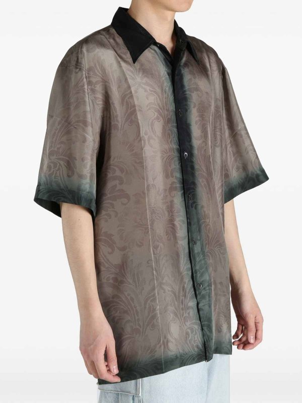 DRIES VAN NOTEN: shirts online - Silk Shirt With Shaded Effect