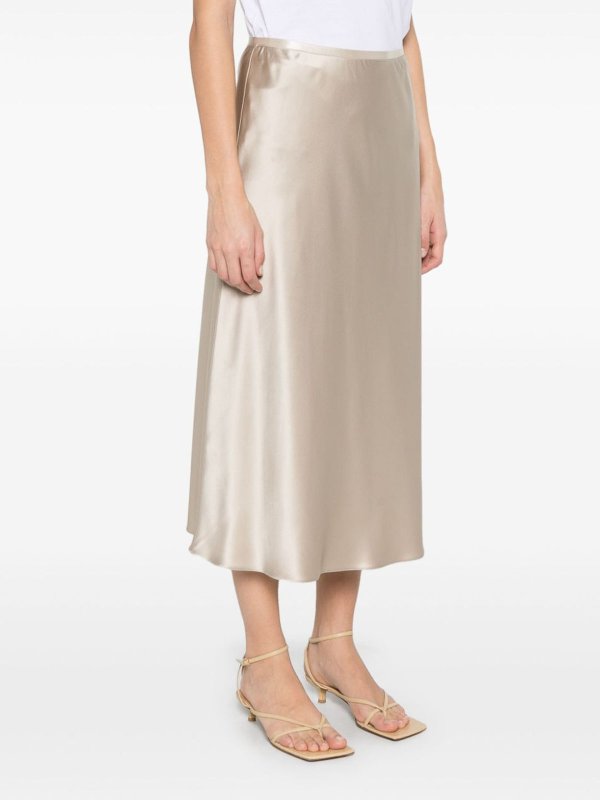 The Best Shops Max Mara: Faldas media pierna y semilargas - Falda Semilarga - Plata