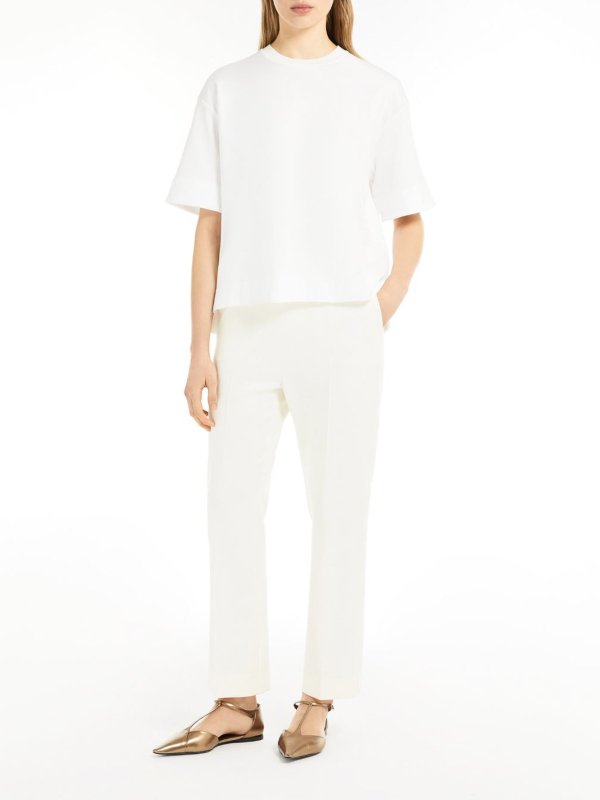 Max Mara: t-shirts online - Oversize  Cotton T-Shirt