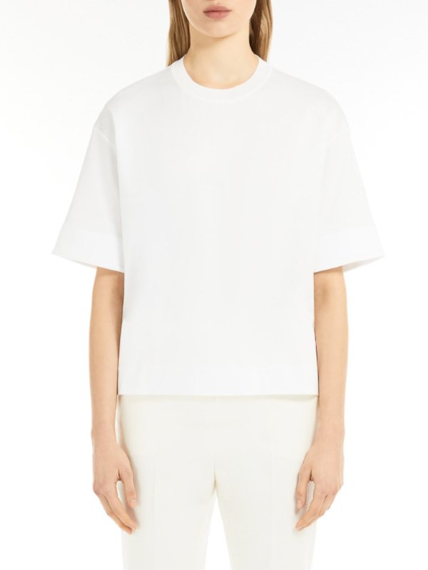 The Best Shops Max Mara: t-shirts - Oversize  Cotton T-Shirt