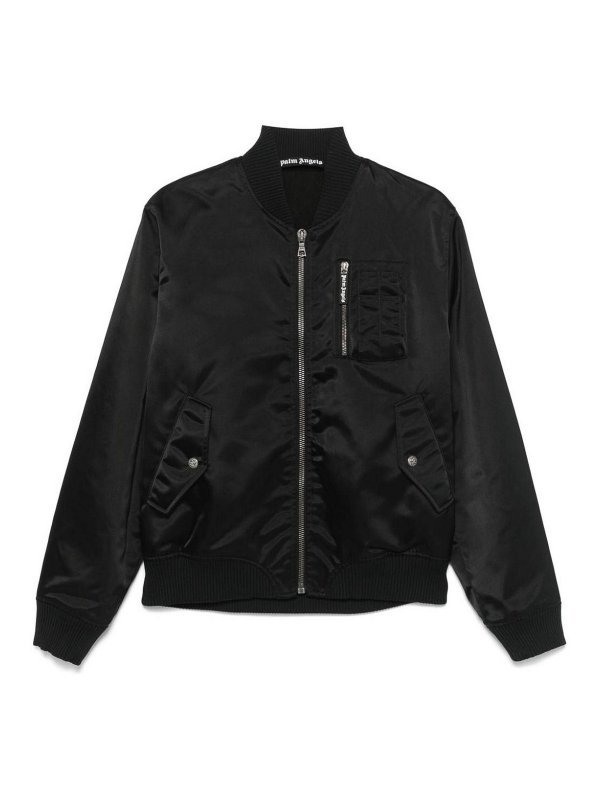 Palm Angels: bombers - Bomber Jacket With Logo