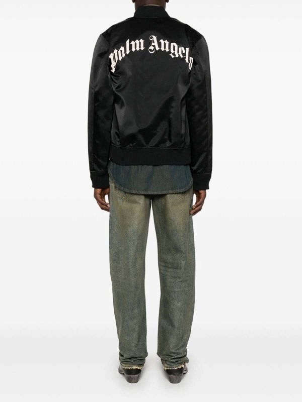 The Best Shops Palm Angels: bombers - Bomber Jacket With Logo