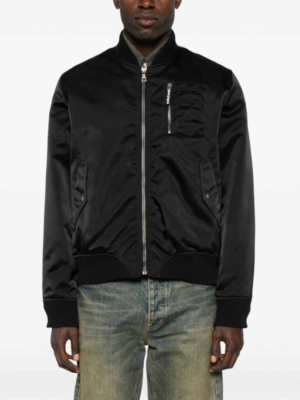 Bomber Jacket With Logo shop online: Palm Angels