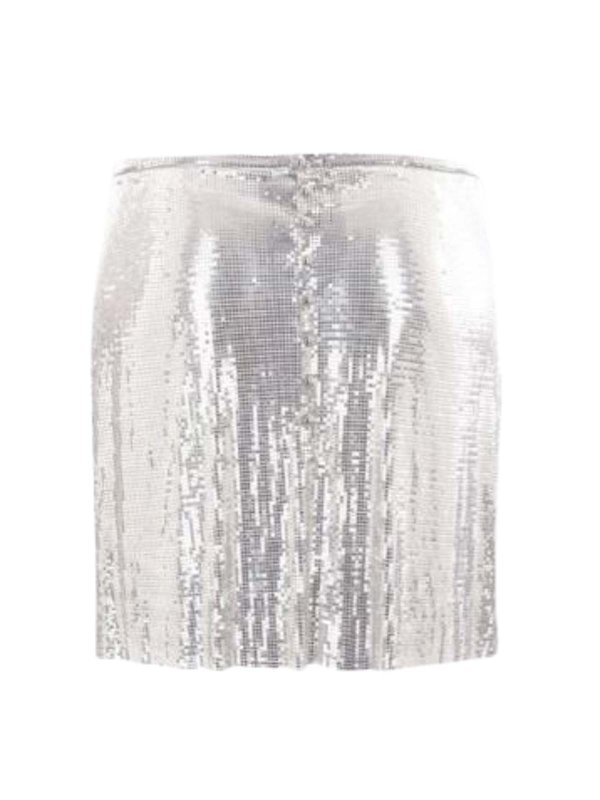 The Best Shops RABANNE: Mini Jupe - Argent