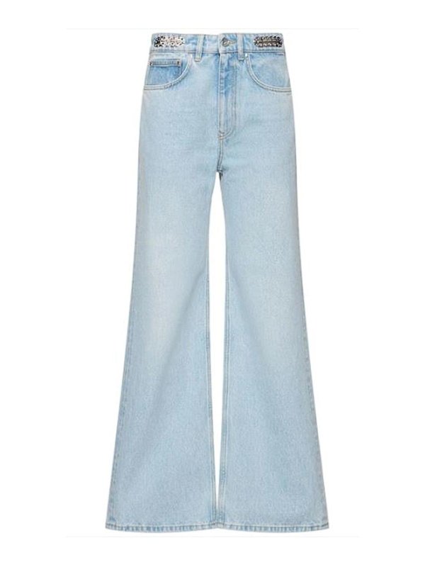 RABANNE: ブーツカットジーンズ - ブーツカットジーンズ - ブルー